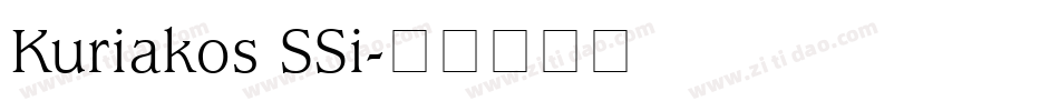 Kuriakos SSi字体转换